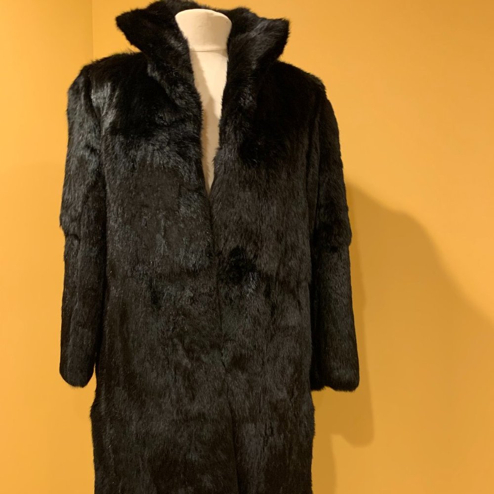 Genuine Rabbit Fur Coat - Picture 8 of 8